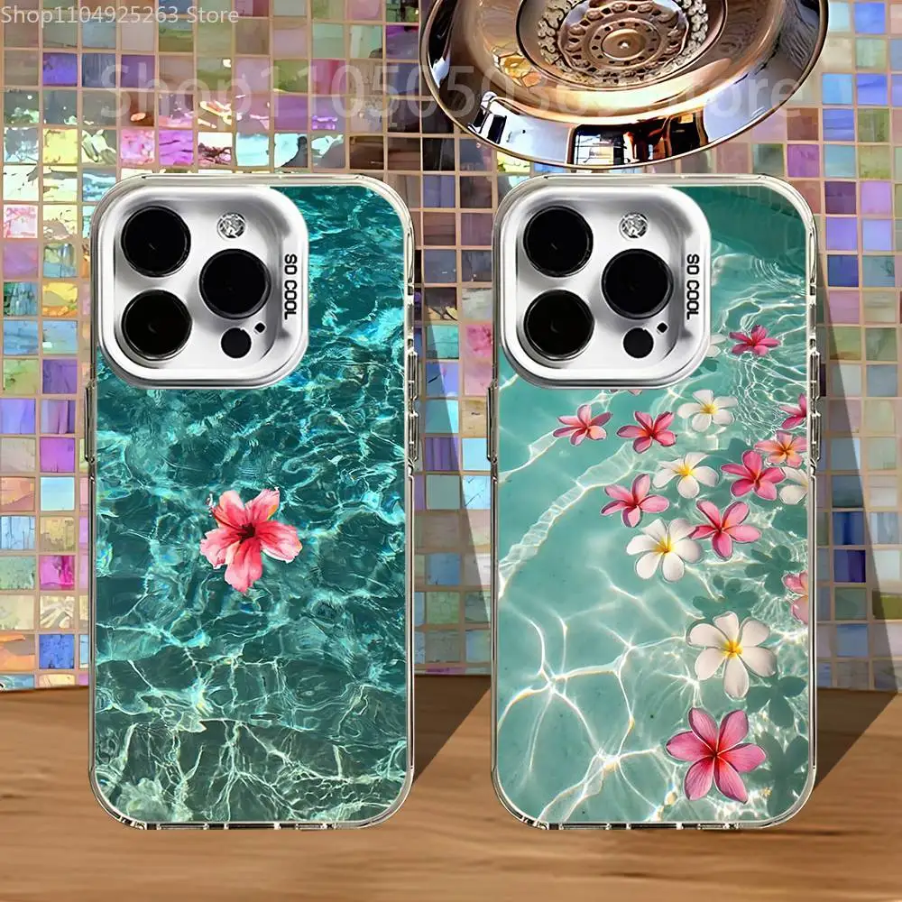 

Чехол для телефона Blue Sea Waves для iPhone 16,15,14,13,12,11, Pro, XS, Max, Plus, Mini, SE4, E, белый матовый противоударный чехол