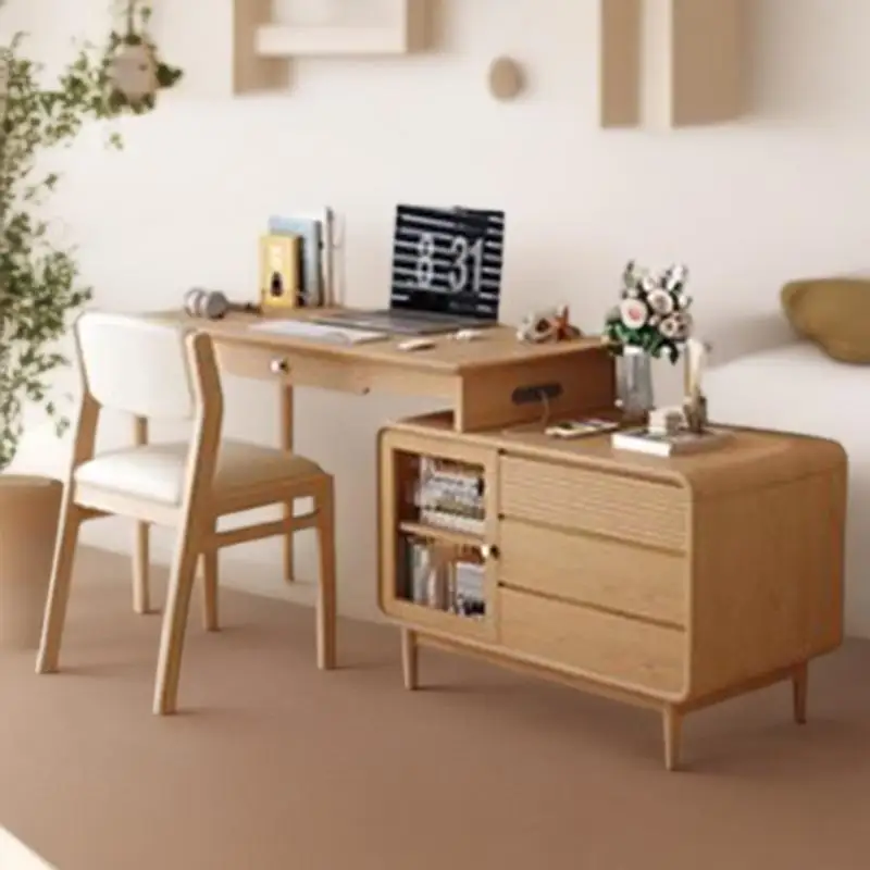 m Gaming Office Computer Table Study Home Storage Writing Wooden Study Computer Desks Side Drawers Furniture m