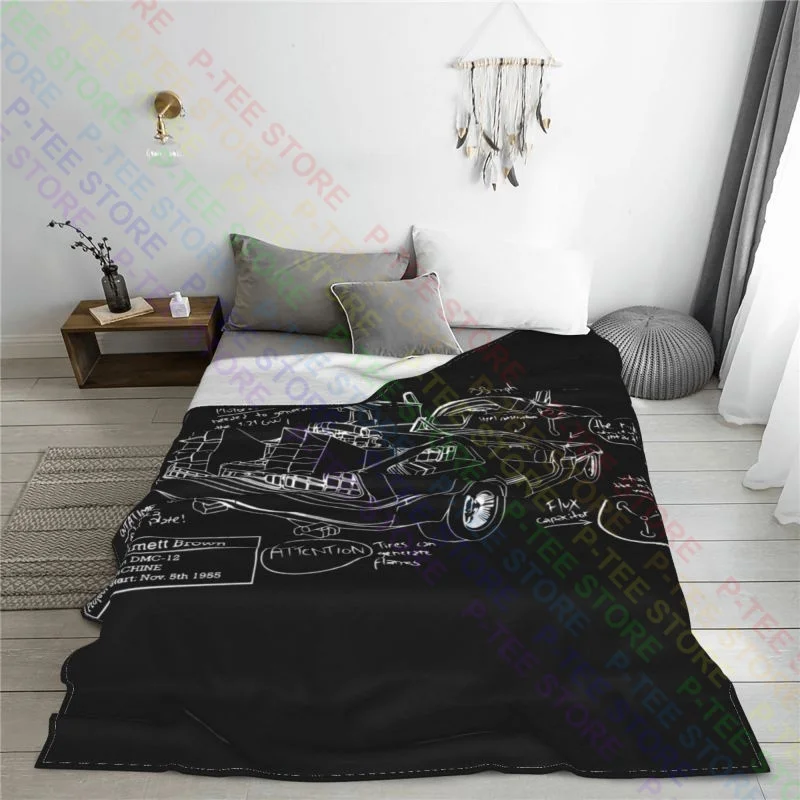 Back To The Future Blanket Casual For Bed Four Seasons Cover Blanket Sofa Decorative