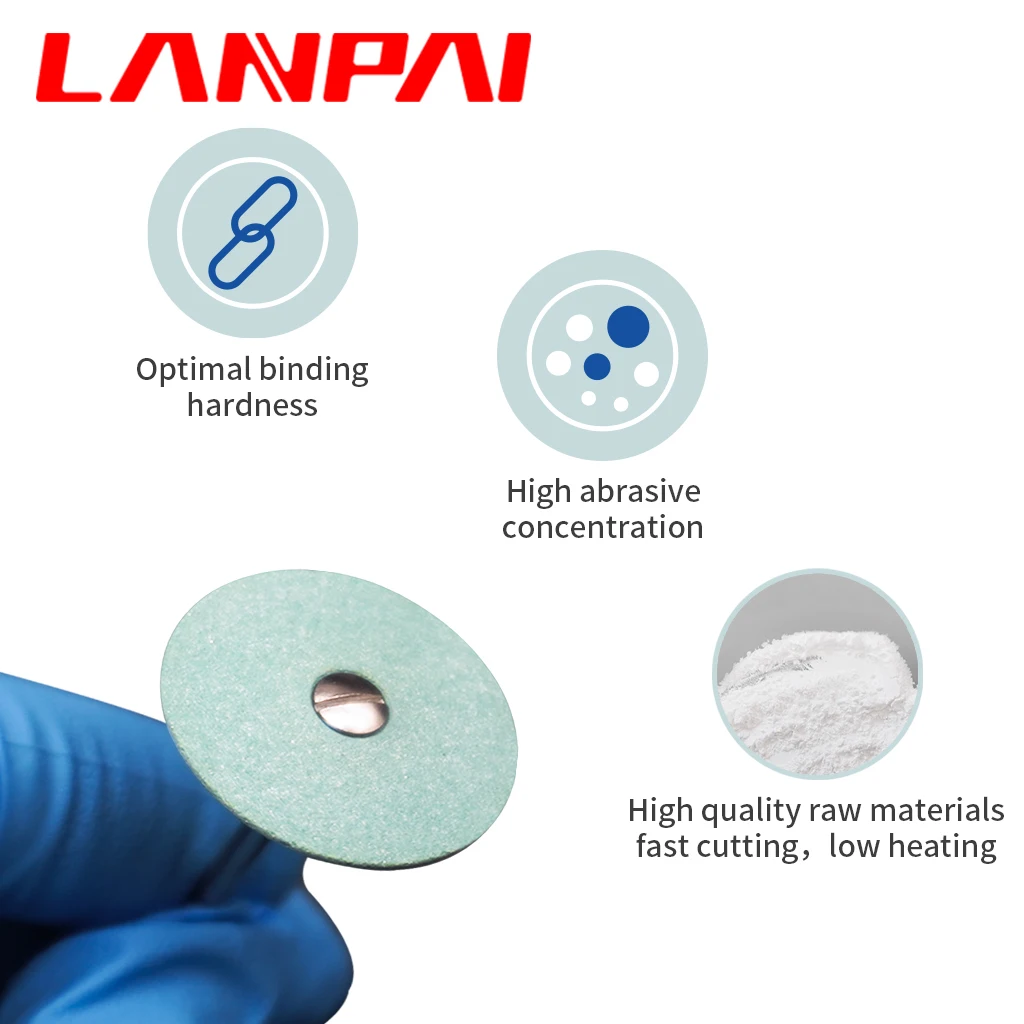 lanpai Dental Lab Zirconia Porcelain lithium disilicate Polishing Head Ceramic Diamond Grinding kit HP Dentistry Material Drill