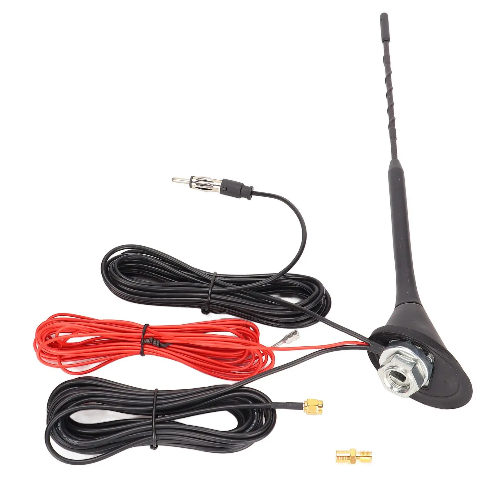 Amplificado Car Stereo FM Radio Antenna, aprimorada para recepção do veículo, 174-237MHz