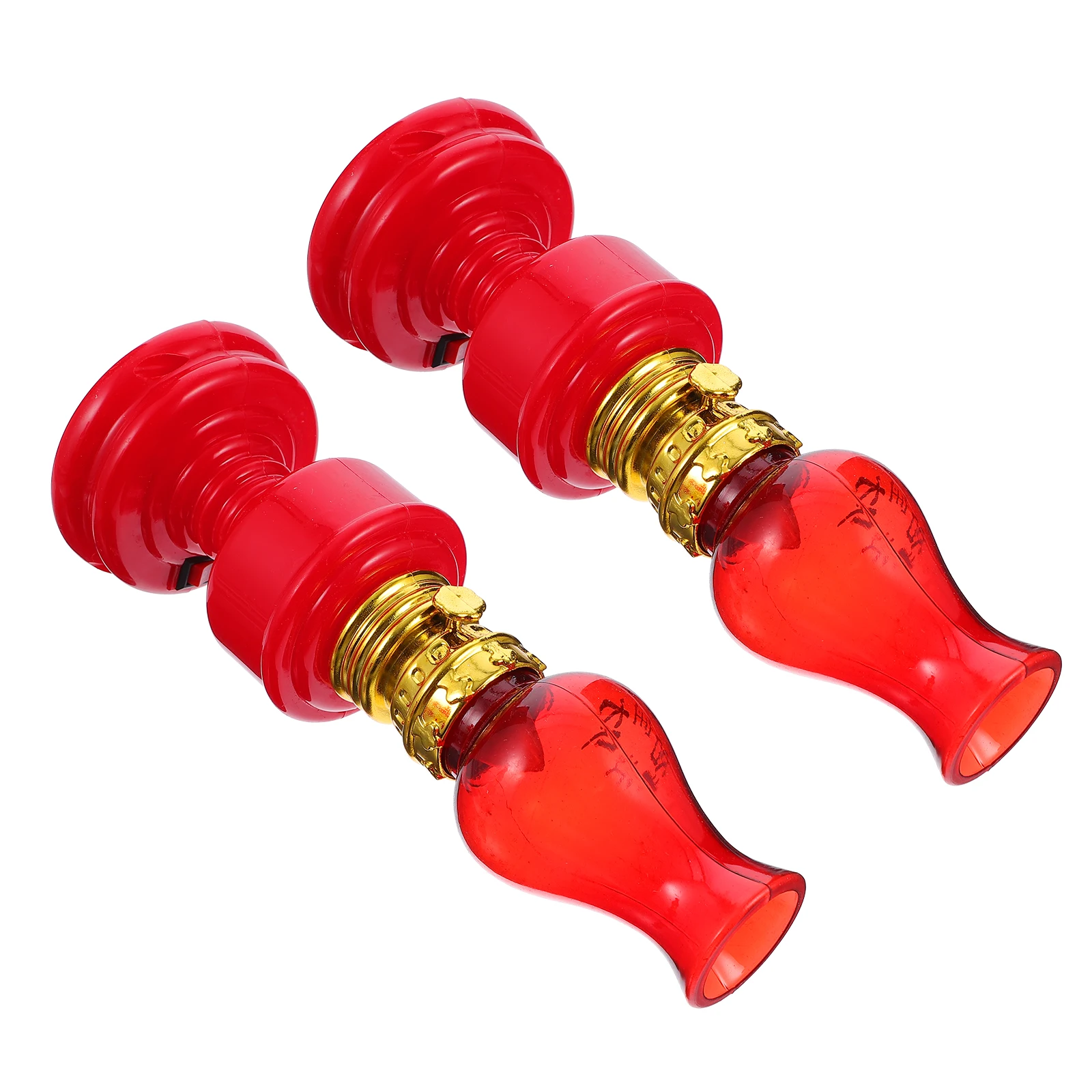 

2pcs Electronic Lamp High Quality Mini Desktop Light Durable Safe Fire Prevention Decorative Room Atmosphere Lamp For