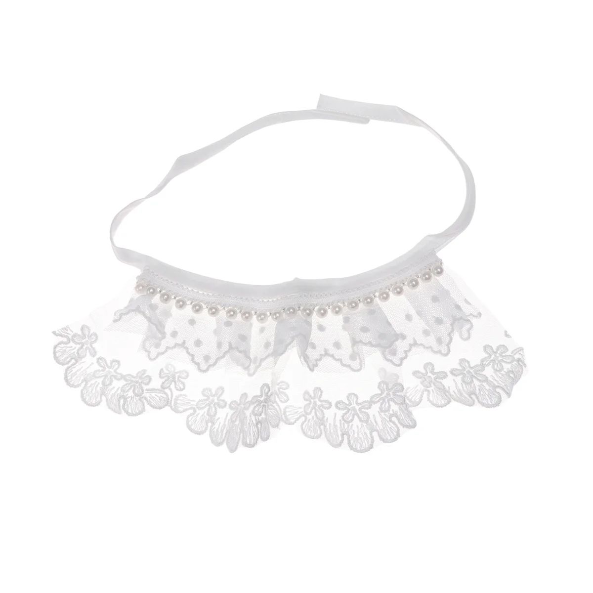 

Saliva Towel For Pets White Xl Size Adjustable Collar Bib For Dogs Cats Pets Neckerchief Pet Accessories