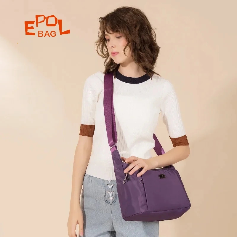 

Epol Shoulder Bags Women 2025 Trend Canvas Large Crossbody Bags Nylon Fashion Casual Sports Travel Female High End Bag 2786-03