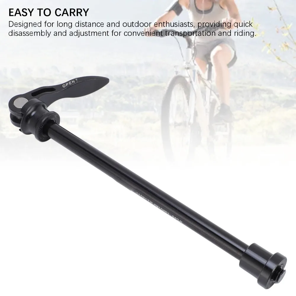 Aluminium Alloy bike thru axle 135mm Hub Spacing 10mm Axle Diameter Cycling Quick Release Skewer Easy Installation