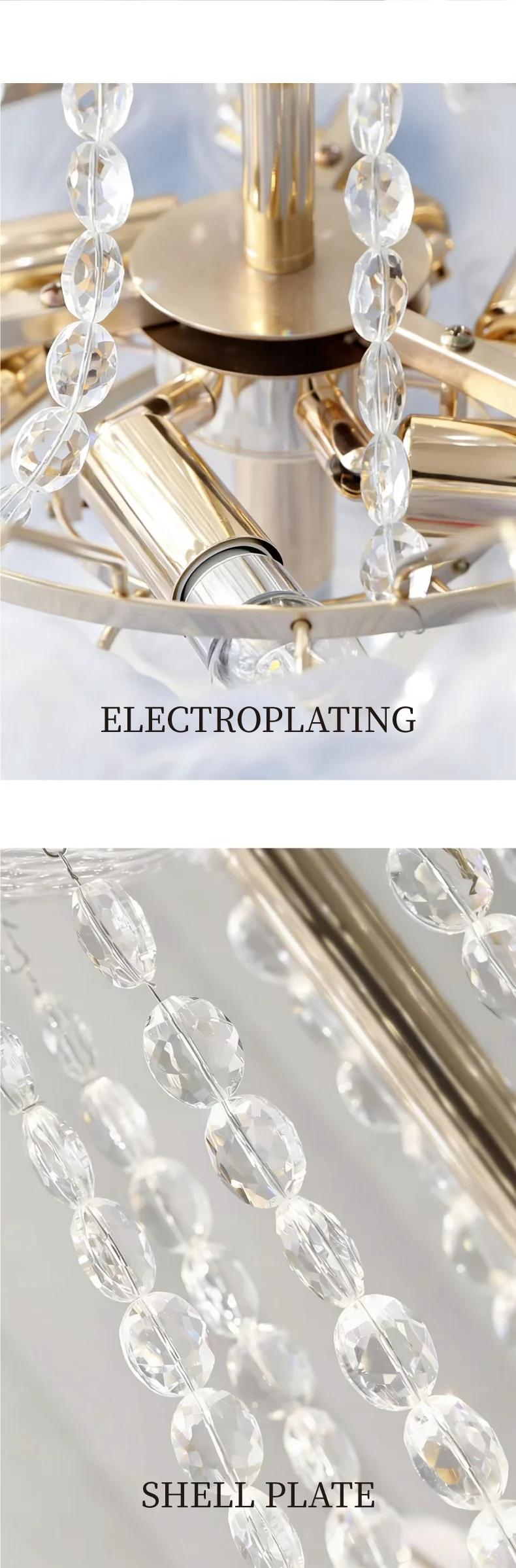 Romantic Gradient Blue Glass E14 Pendant Lights Bedroom K9
