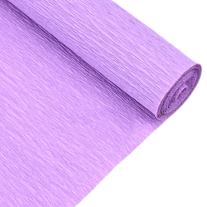 250*25cm Colored Crepe Paper Roll Origami Crinkled Crepe Paper Craft DIY Flowers Decoration Gift Wrapping Paper Craft