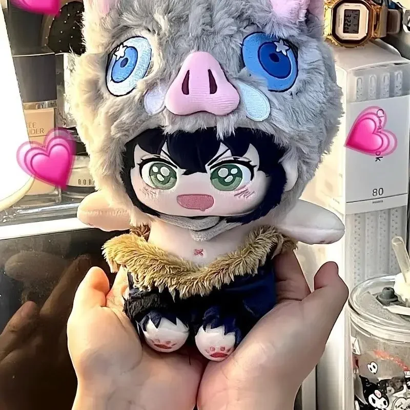 

Stuffed 20cm Anime Demon Slayer Inosuke Hashibira Plush Dress Up Cotton Doll Toys for Kids Change Clothes Birthday Gifts