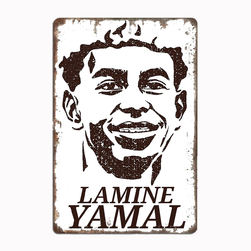 

Lamine Yamal Spain Vintage Football Print Poster Metal Plaque Poster Club Home Bar Cave Classic Plaques Tin Sign Room Wall Decor