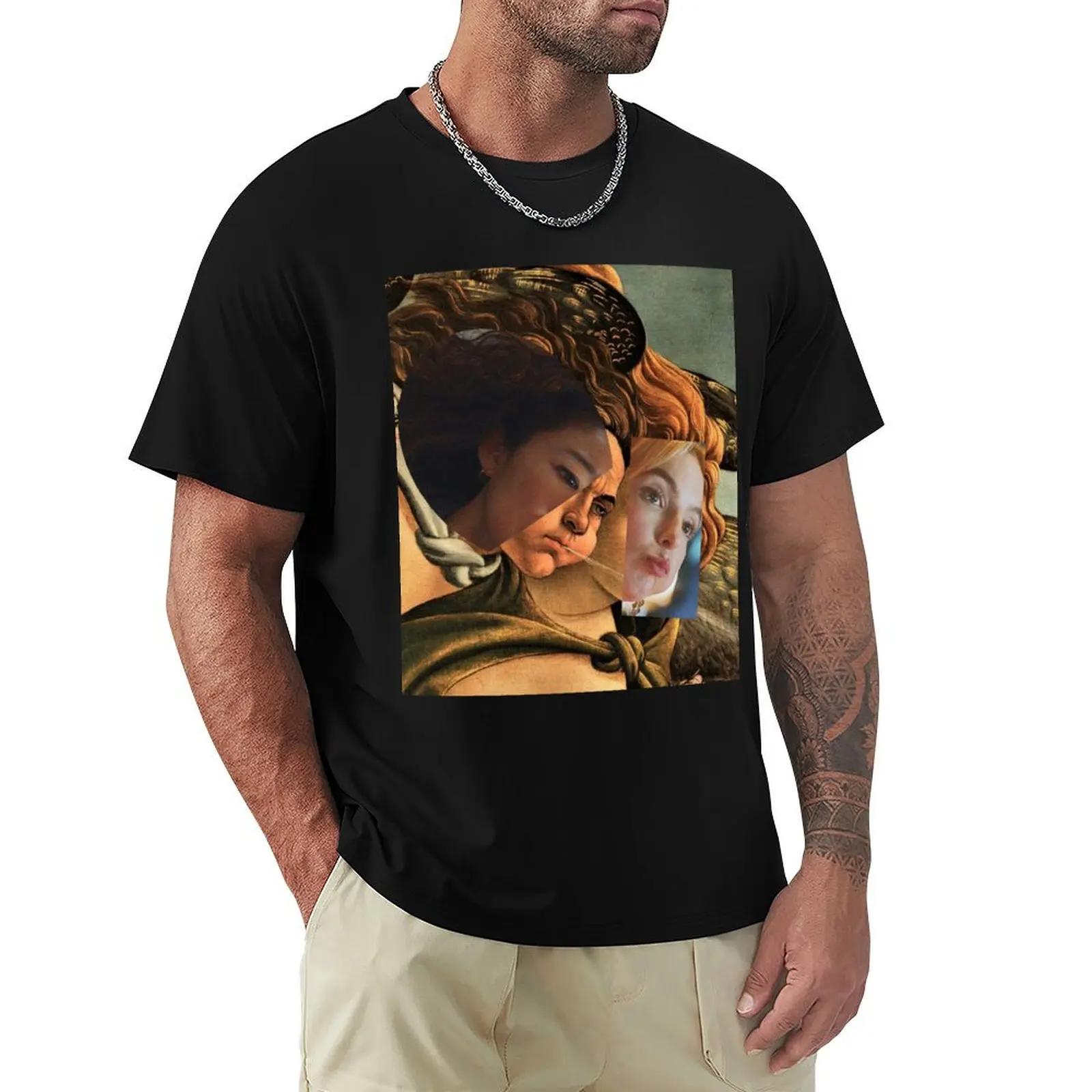 Eve and Villanelle T-Shirt t shirt man cotton T-Shirt