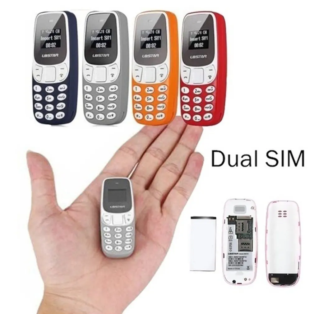 2024 New Mini Thumb Portable Micro Mobile Phone Wireless GSM Dual Sim BM70 Multi-Language Small Smart Phones Dial Phone Calls