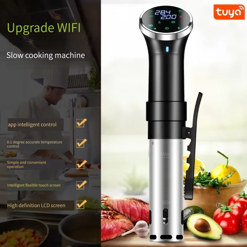 Home Slowcooker Slowcooker Stick WIFI-versie Vacuüm Slowcooker Hot Immersion Circulator APP-bediening