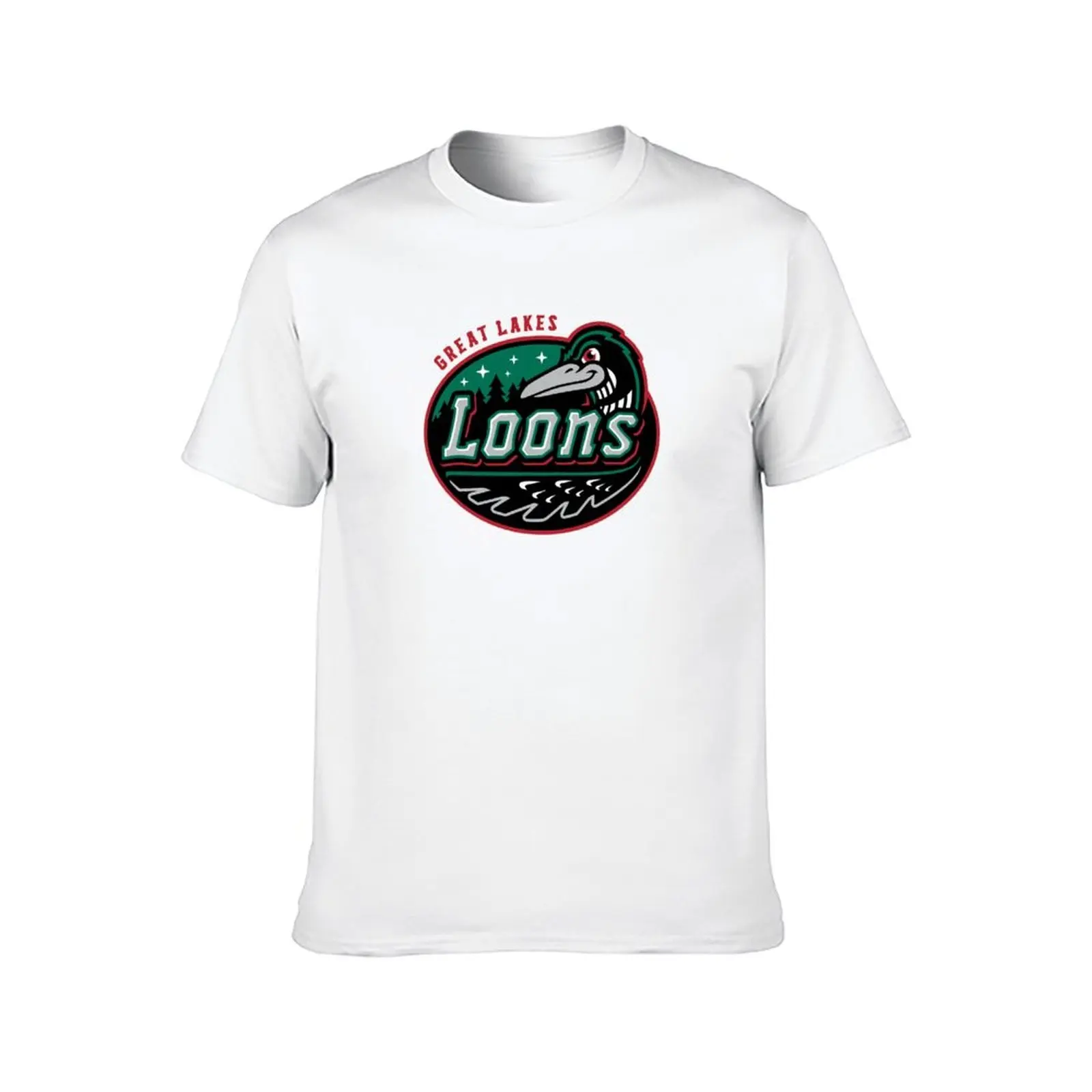 تي شيرت Great Lakes Loons تي شيرت رجالي قطن عالي الجودة تي شيرت للرجال تي شيرت قطن 100 بالمئة #2