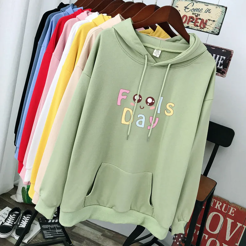 DAYIFUN Plus Size 100KG Hoodies Women 2023 Kawaii Cartoon Printed Hooded Sweatshirt Spring Autumn Female Loose Thin Pullover Top