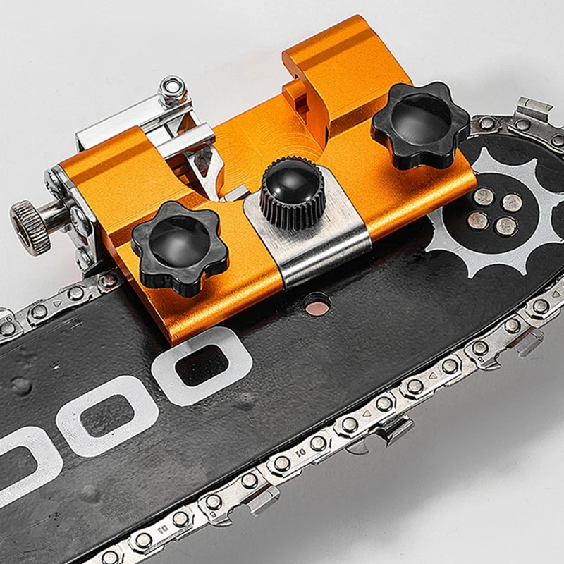 

Для всех видов цепных пил/электрических пил, портативное приспособление для заточки цепной пилы, точилка для ручных цепных пил из алюминиевого сплава,