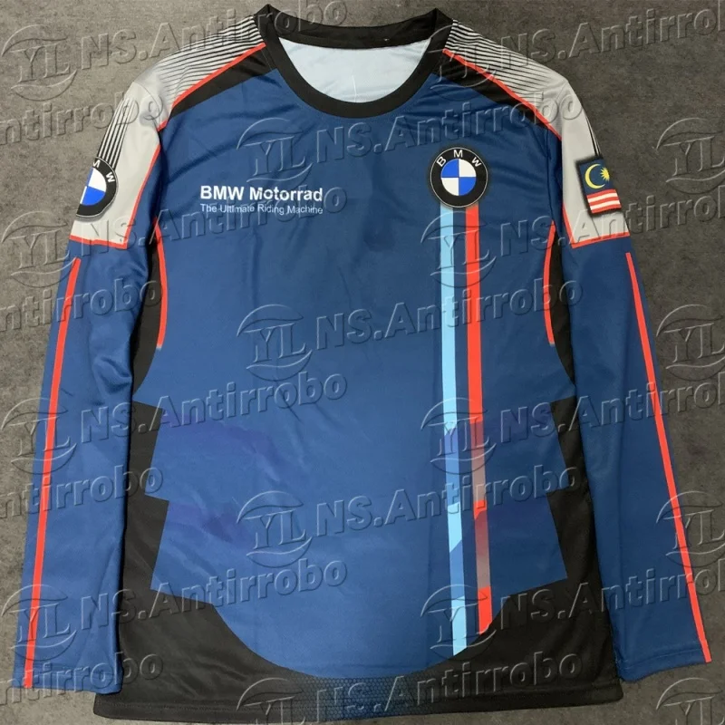 

BMW Motorcycle Riding Suit T-shirt Long-sleeved Breathable Short-sleeved Racing T-shirt Quick-drying Clothes Track Work Clothes