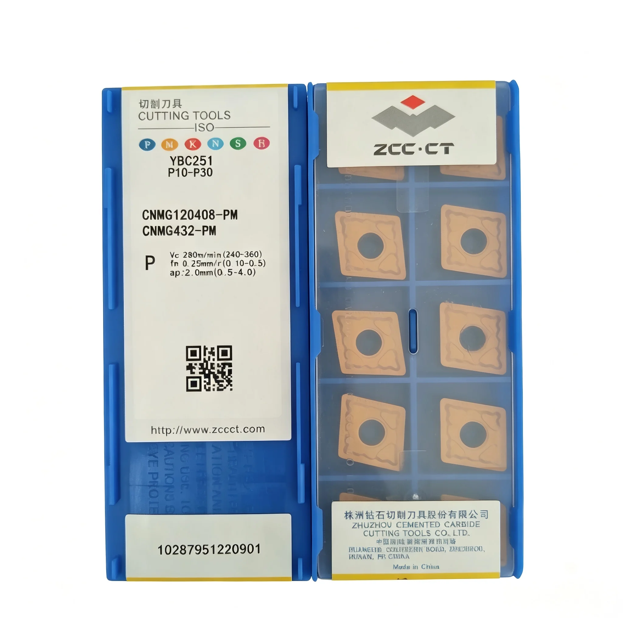 

HUAZHICHUN CNMG120408-PM YBC251 Cemented Carbide Turning Inserts 10Pcs For Carbon Alloy Steel CNC Lathe