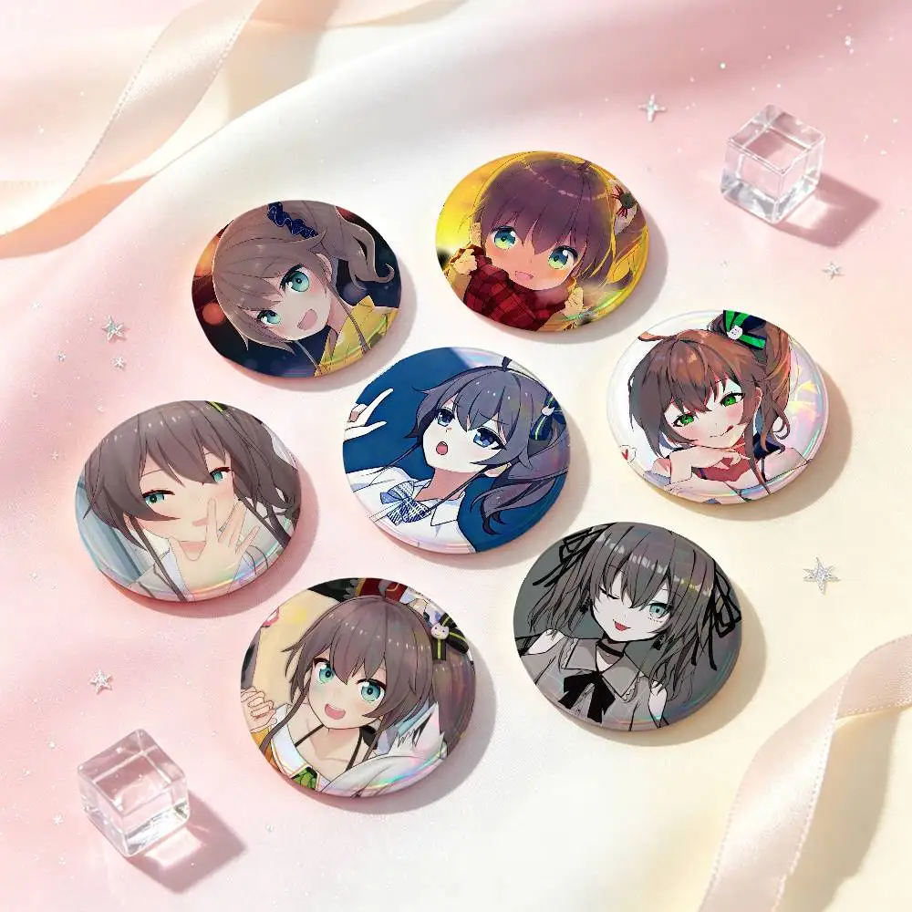 Matsuri Natsuiro Anime Figure Badges 25 32 44 58 75 Mm Round Cosplay Pin Bag Decor Fans Collect Friends Gifts Brooch Souvenir