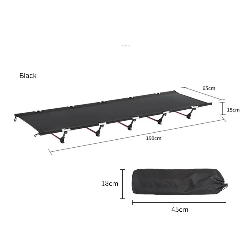 Folding Bed Outdoor Camping Bed Portable Shelter Single Portable Camping Bed Lightweight Garden Chair Outdoor Tourism Supplies