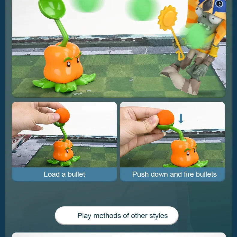 PVZ 2 Character Mini Figurine Complete Collection Peashooter Figure Scene Map Accessory Indoor Decor Holiday Collectible Gift
