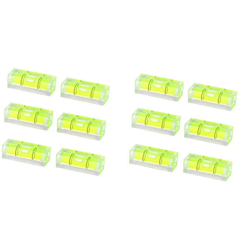 HOT SALE 12Pcs Mini Bubble Spirit Level 10X10x29mm Square Levels For Wall Frames Art Displays Picture Hanging RV Tripod Measurin