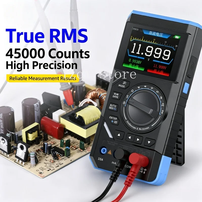 DST-210 3-in-1 Electronic Repair Digital Multimeter Tool with 19999 Count10MHz/1MHz Portable Electrician Tool