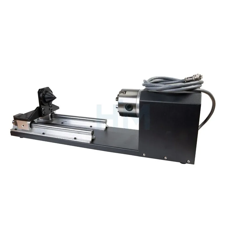 Rotary Engraving Attachment with Chucks Stepper Motors for Laser Engraving Cutting Machine Model B