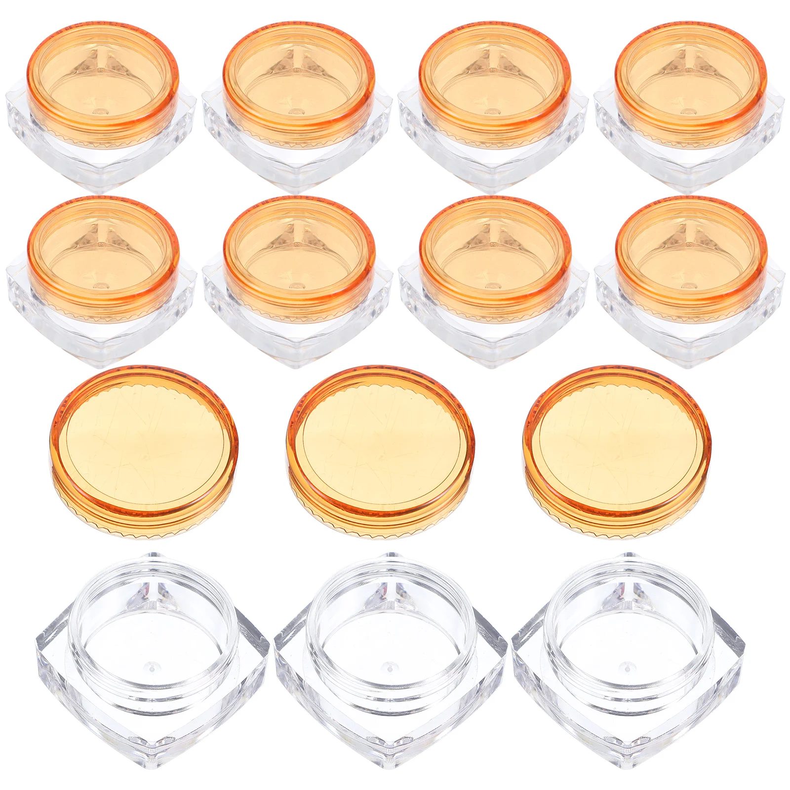 

36pcs Empty Cream Jars Refillable Travel Size Durable Plastic Jars Face Eye Cream Storage Small Portable Moisturizer