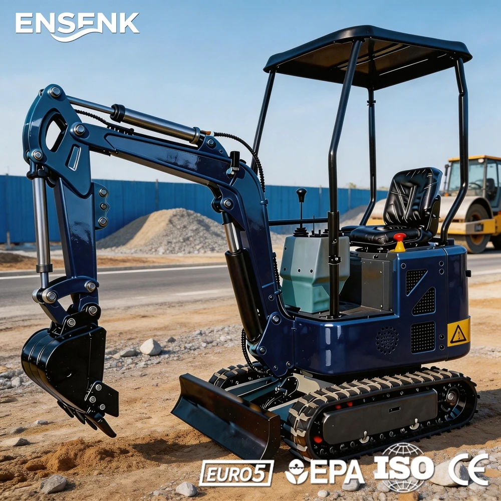 

Factory Direct 1.0Ton Mini Excavator Pelleteuse 2.5t Construction Machine For Farm With Hydraulique System & Thumb Clamp