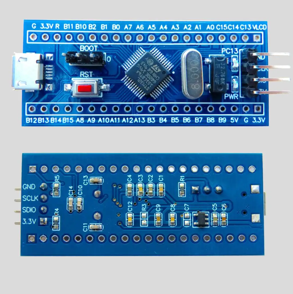 STM32L151C8T6A core board LCD LCD STM32L151 minimum system development board promotion of low power consumption