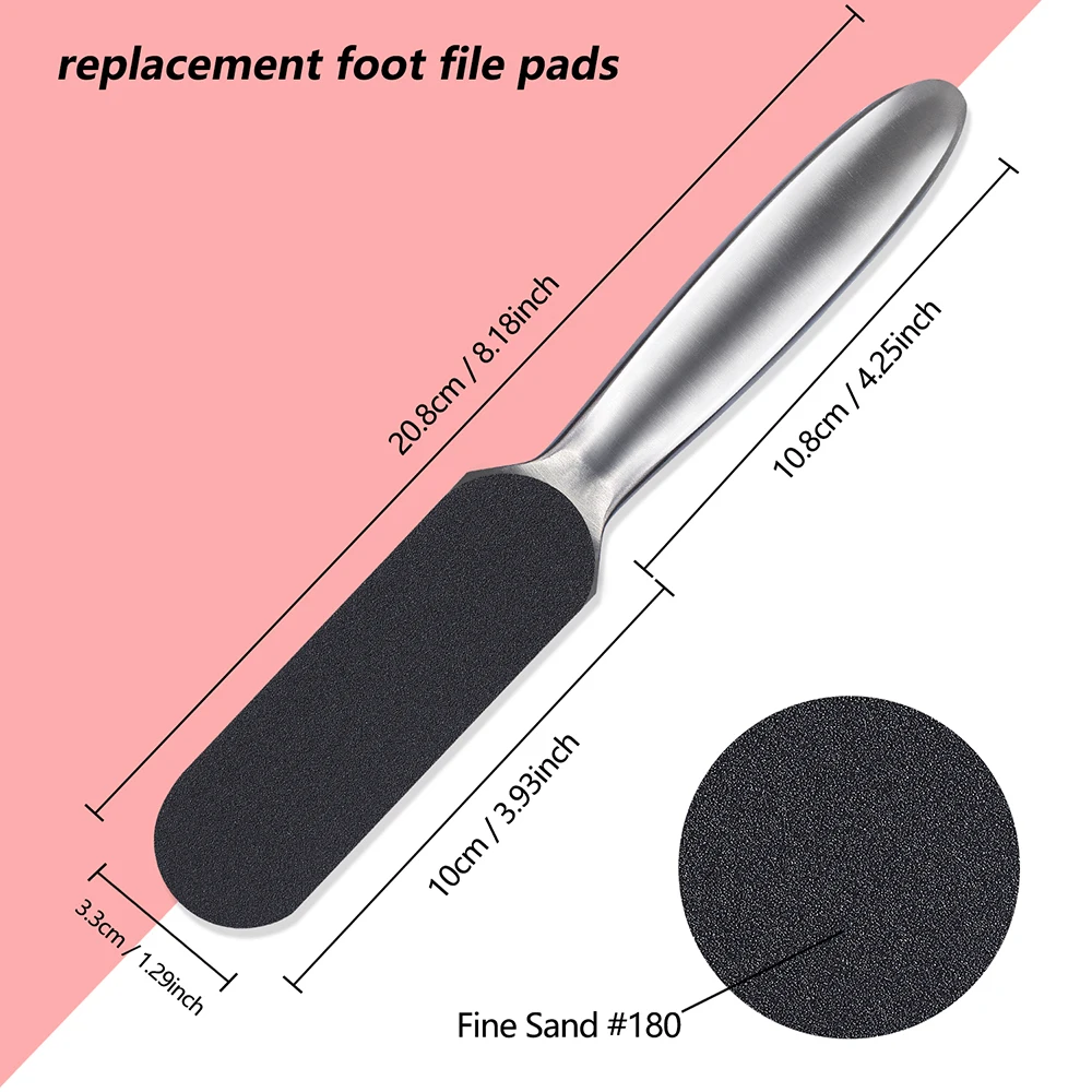 Replaceable Sandpaper For Pedicure Foot-Rasp File Replace Sanding-Cloth Files Feet-Care Remover Metal-Handle Shovel Pedicure