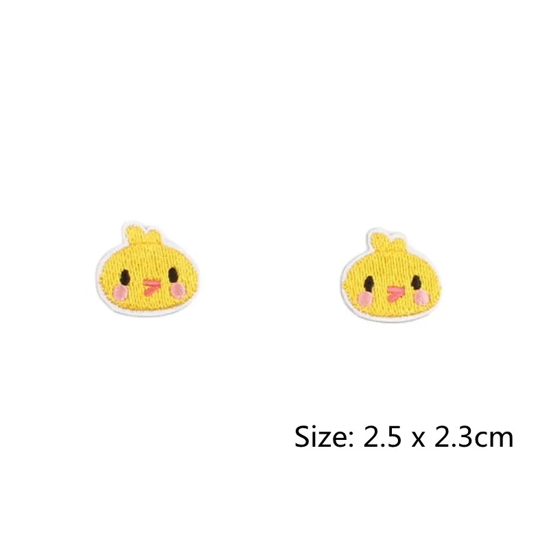 10pcs Iron On Little Duck Patches Embroidery Iron On Clothes Stickers DIY Patch Jeans Backpacks Jackets Badge Sewing Appliques