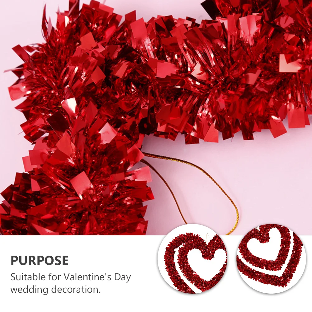 

Valentines Day Door Decoration Wreath Flower Garland Wedding Reception Decorations Red