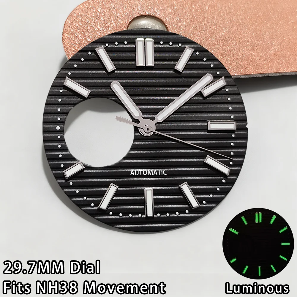 

NH38 Скелетонизированный циферблат NH38 Рука циферблата 29,7 мм Зеленый светящийся циферблат Подходит для NH38 Механизм Аксессуары для часов Инструмент для ремонта