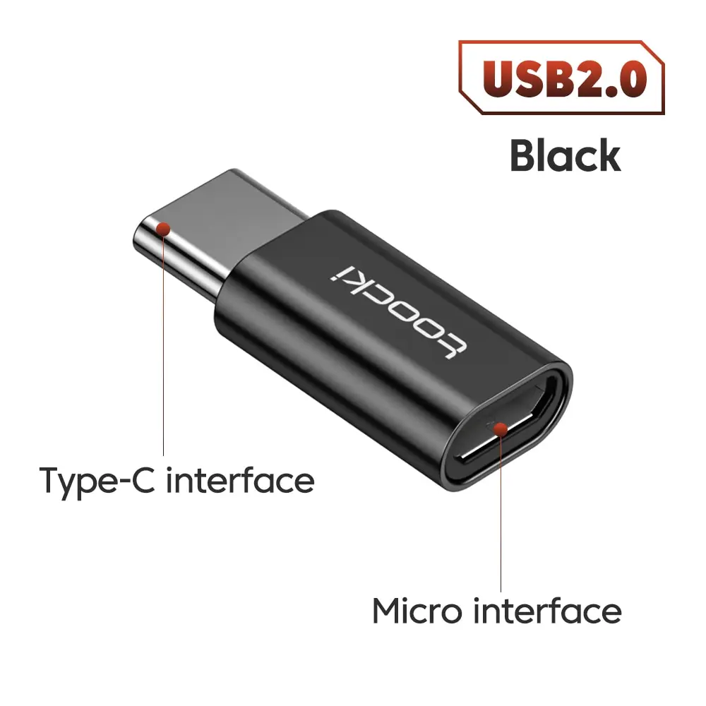 Toocki Otg Usb 3.0 Naar Type C Adapter Micro Naar Type C Mannelijk Naar Usb 2.0 Vrouwelijke Converter Voor Macbook Xiaomi Samsung Otg Connector - afbeelding 1