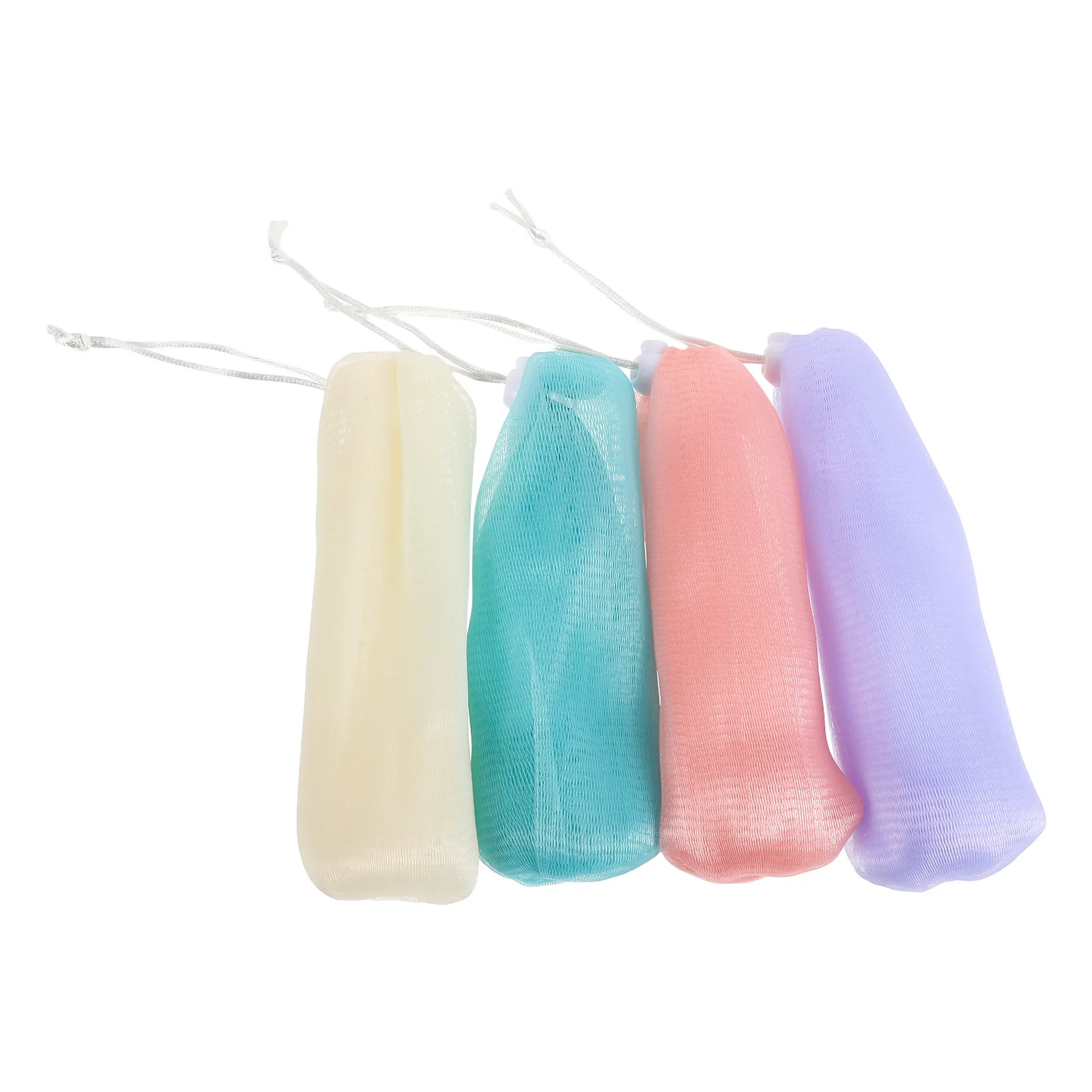 

8pcs Thickened Foaming Mesh Bag For Bar Soap Bath Storage Pouch Handmade Soap Lather Enhancer Exfoliating Cleansing Saver