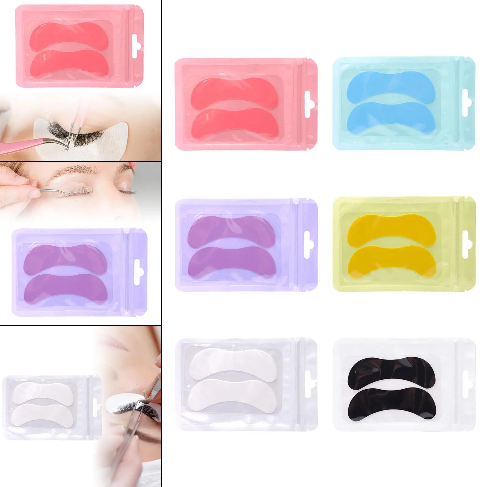 Almofadas para permanente de cílios, almofadas de proteção para cílios, levantador de cílios DIY, sob almofadas para os olhos,
