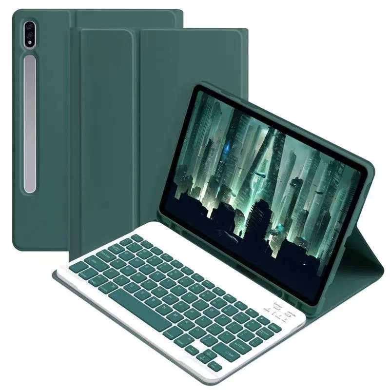 

Чехол для Samsung Galaxy Tab S9 11 SM-X710/X716/X718 со съемной Bluetooth-клавиатурой, чехол для Samsung Tab S9 FE 10.9 дюймов SM-X510/X516B