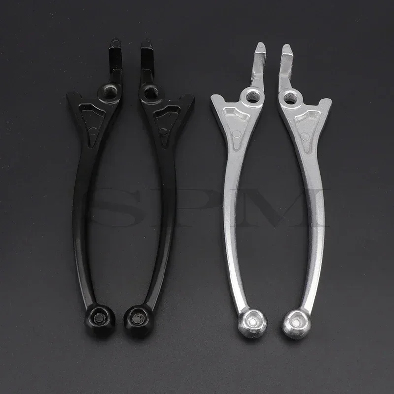 Palanca de freno derecho o izquierdo de aluminio para motocicleta, color negro/plateado, 173mm, para accesorios de moto de cross PIT PRO de 90cc, 110cc, 125cc y 140cc