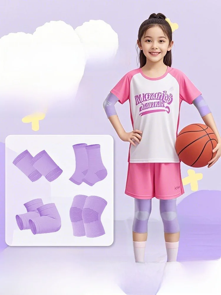 protetores-finos-para-joelhos-e-cotovelos-para-criancas-equipamento-especial-anti-queda-para-basquete-conjunto-completo-de-protecao-para-meninas-em-verao