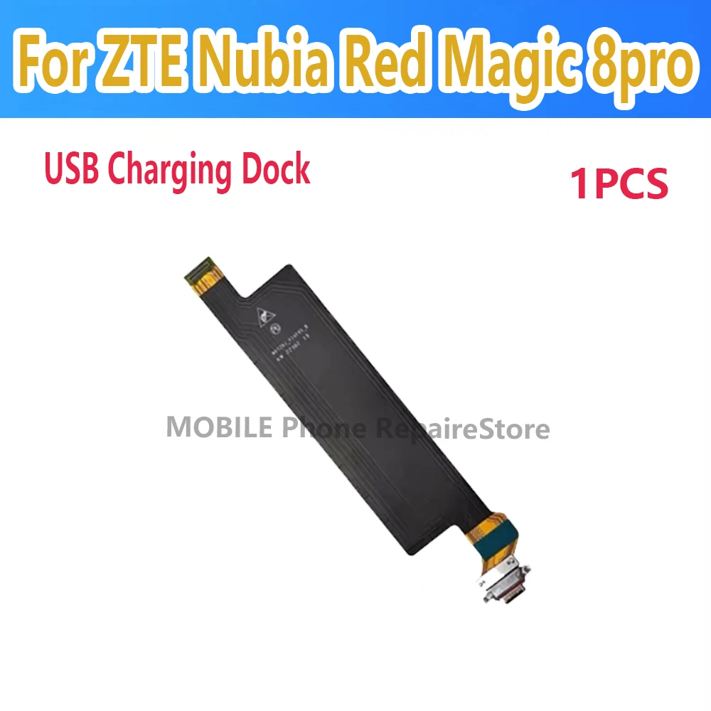 Original For Nubia Red Magic 8 8S Pro Plus NX729J ZTE USB Charging Plug Port Dock Board Fast Charger Flex Cable Replace Parts