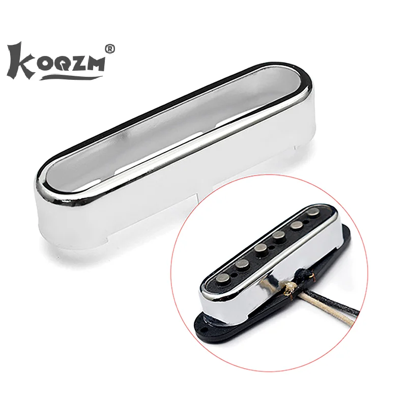 1Pcs Brass Cover For ST Single Coil Pickup Cover/Lid/Shell Top Open Guitar Parts 72x20mm Gold/Silver