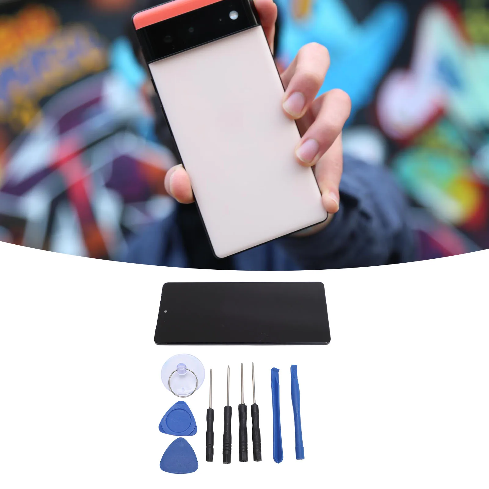 Phone Screen Assembly  Sensitive Touch  Digitizer Assembly Responsive Seamless Fit with Repair Tools for Pixel 7