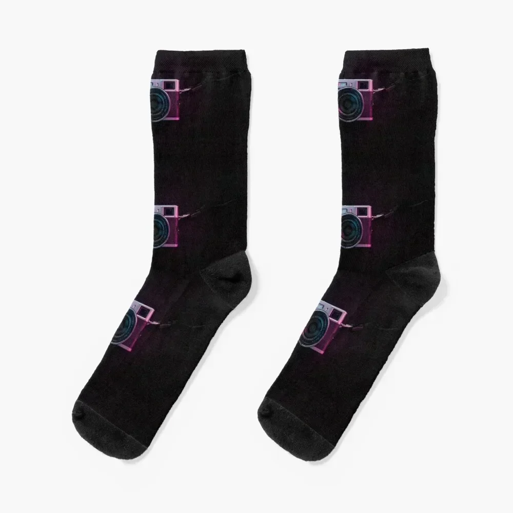 

camera Socks retro Sports gifts winter Socks Men Women's