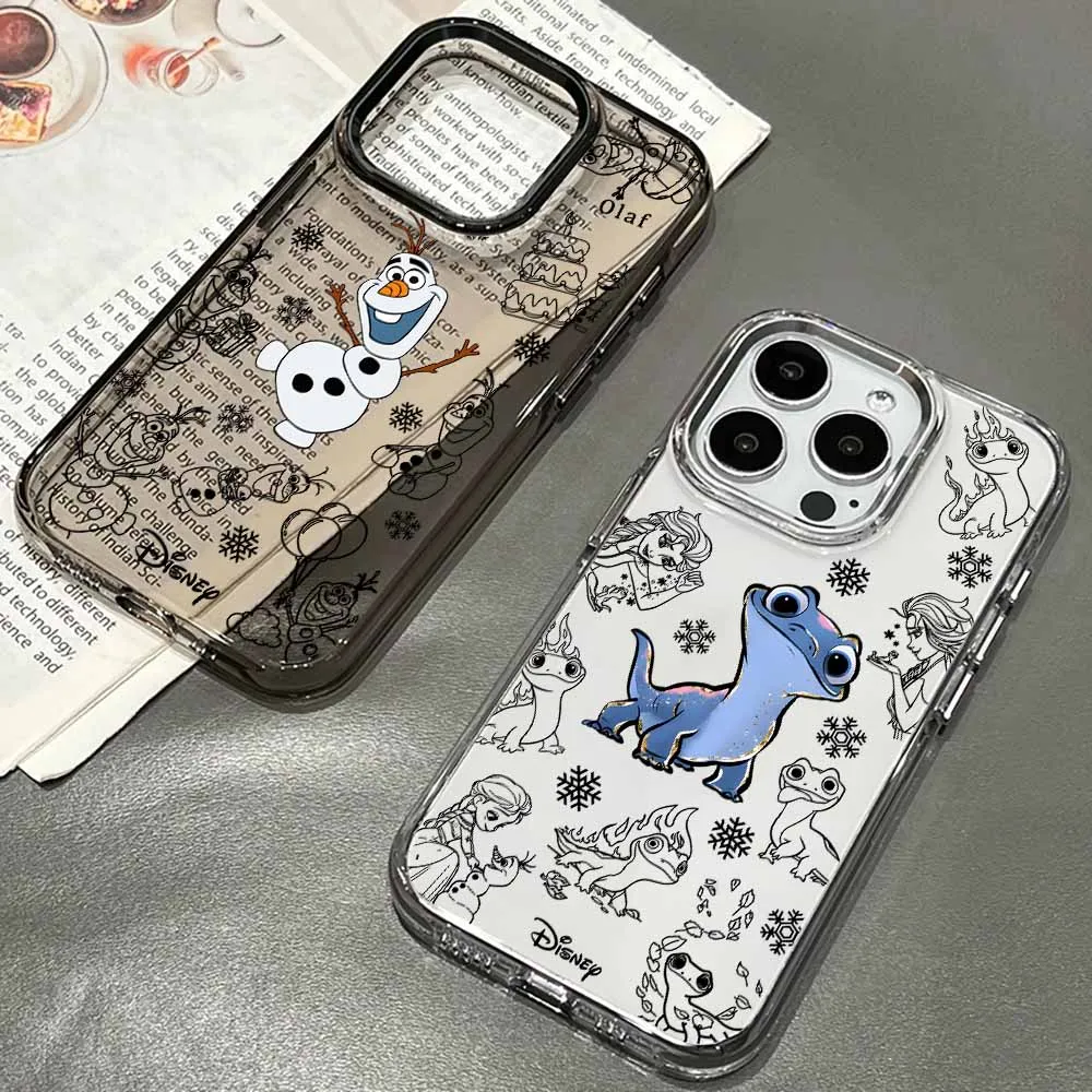 

Frozen Cute Anime Phone Case For Google Pixel 10 9A 9 8A 8 Pro XL Transparent Soft TPU Cover Creativity Shell