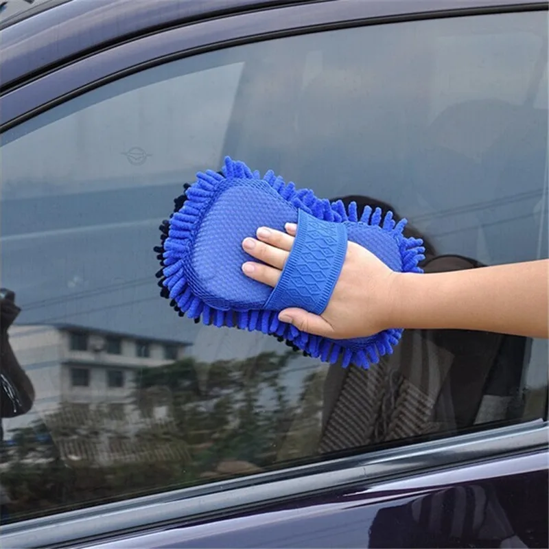 Car Styling Real Microfiber Auto Car Motorcycle Washing Machine Cleaning Detailing Brushes Washing Car Supplies Random Color