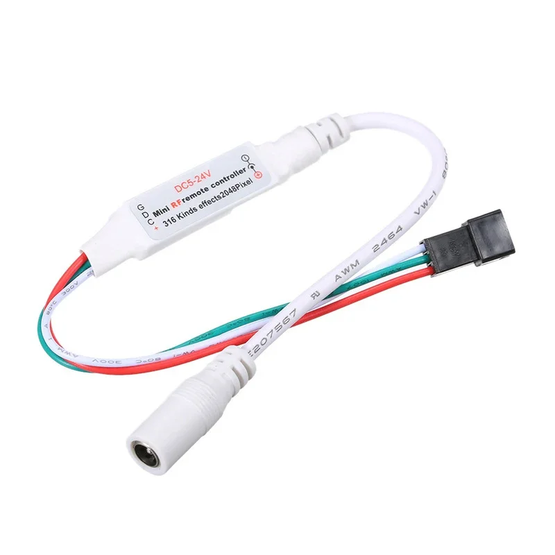 WS2812B WS2811 LED Strip Light Controller 17keys RF DC5-24V with Lock Memory Rhythmic Function Wireless Controllor