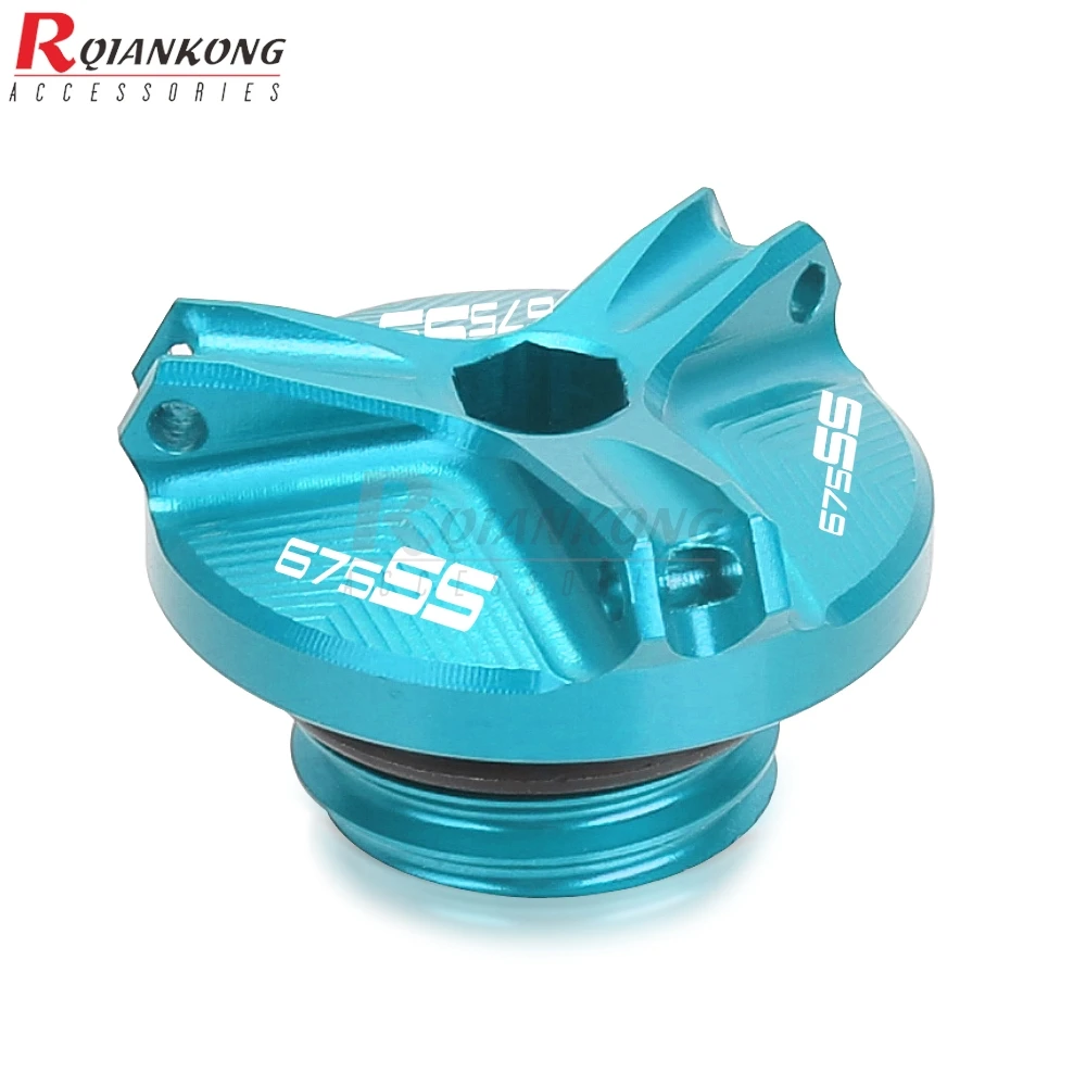 M19 * 2.5 دراجة نارية CNC الألومنيوم ل CFMOTO 675SS 675 SS675 675-SS 2024 2025 2026 كوب فلتر الزيت محرك التوصيل يغطي قبعات