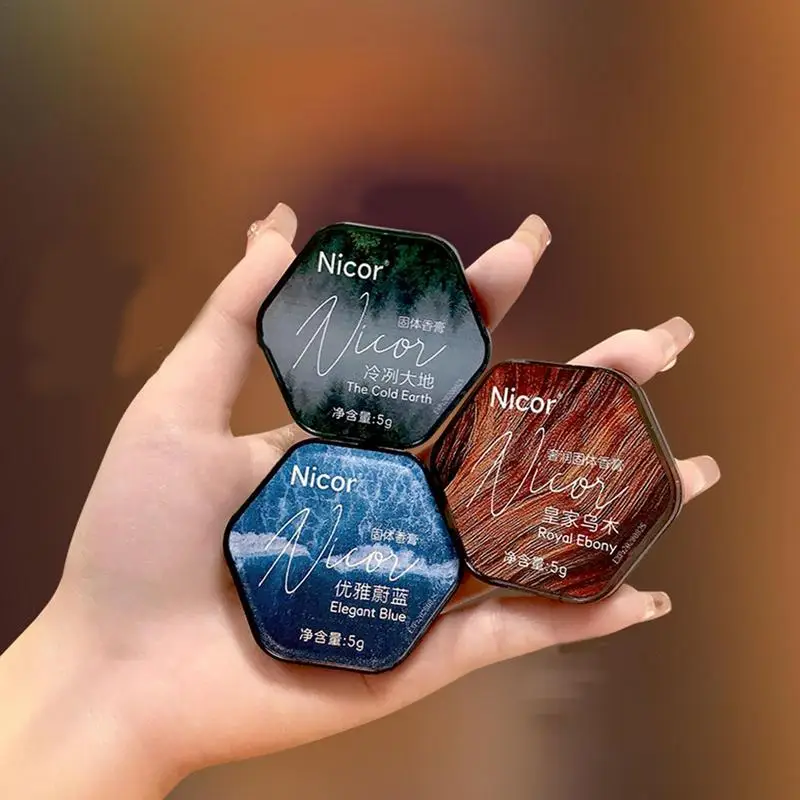 Portable Solid Perfume Set Fragrance Women Men Balm Fresh Natural Longlasting Deodorant Body Antiperspirant Reverse Paris