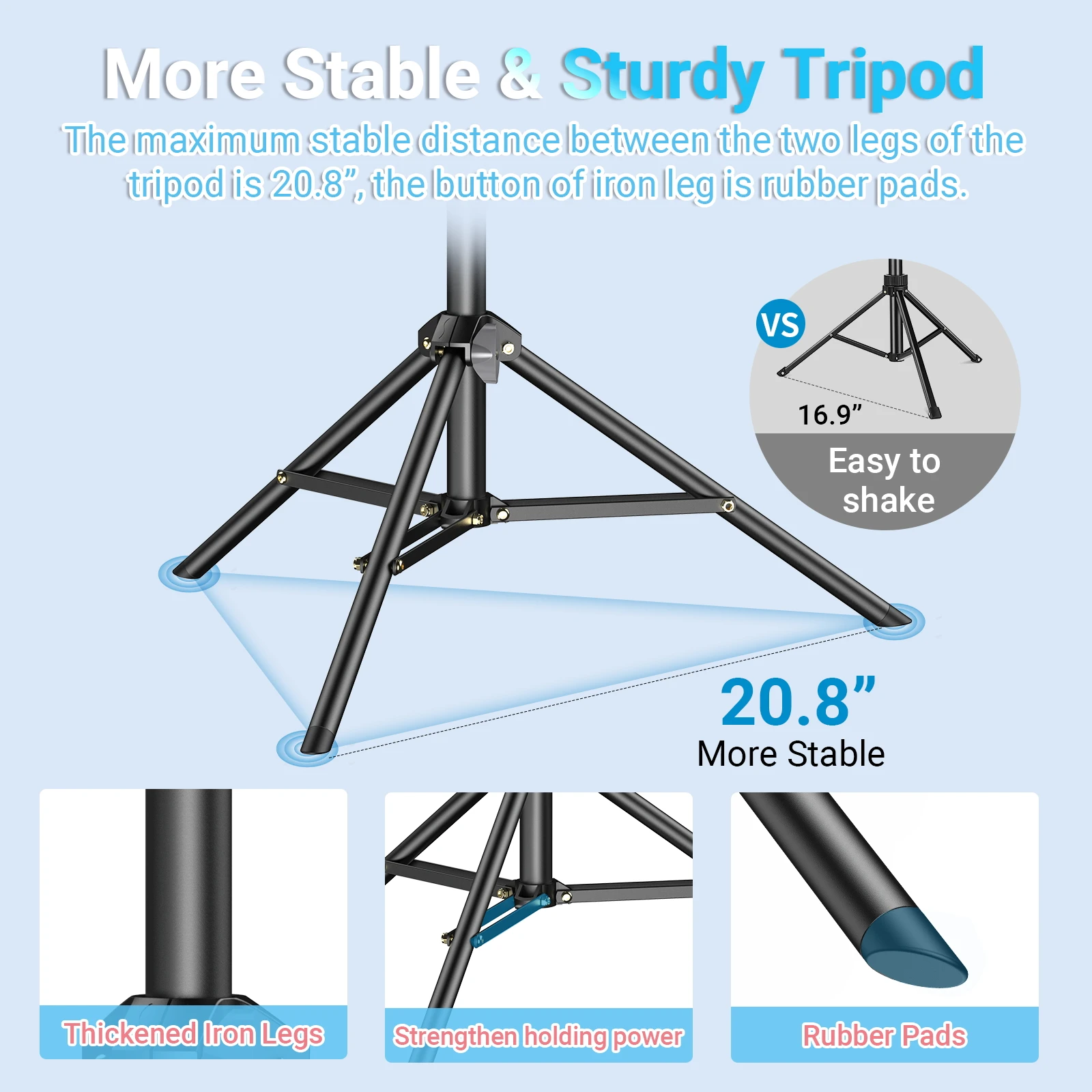 APL-JJ070 Upgraded Travel Tripod Stand  - Quick release Mount +handle